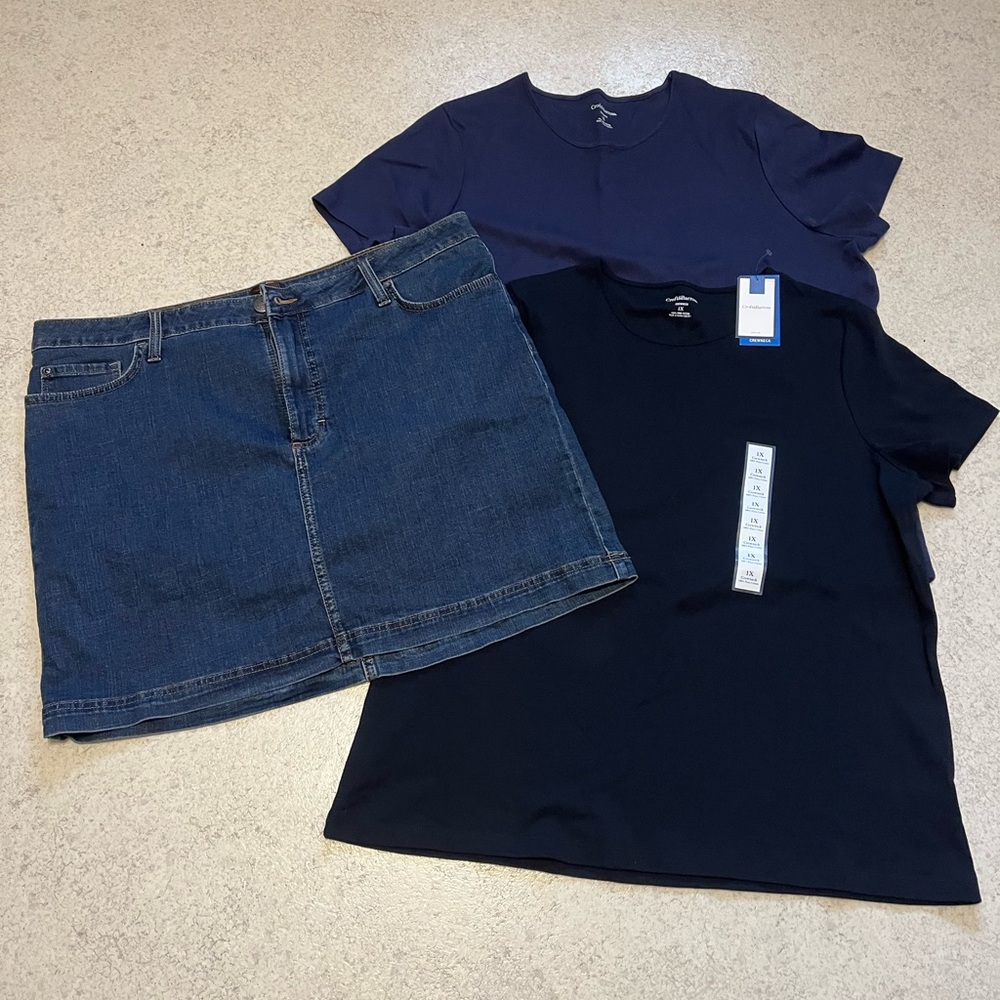 Lot of Woman’s Clothes - Skort and Two Shirts